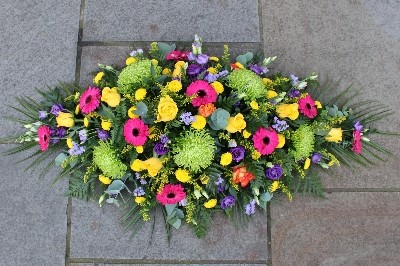 The 'Vibrant' Florists Choice Coffin Spray