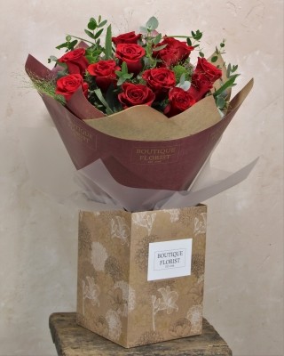 The 'Luxury Rose' Box Bouquet Get Well Soon