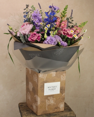 The 'Lavender Meadow' Box Bouquet Congratulations
