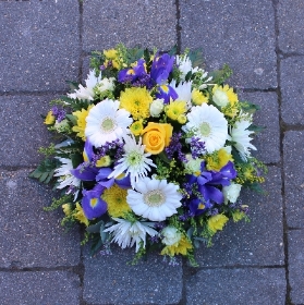 The 'Yellow, Purple and White ' Florists Choice Posy