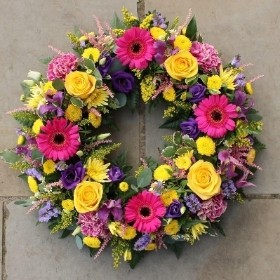 The 'Vibrant' Florists Choice Wreath