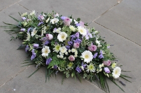 The 'Lilac & White' Coffin Spray