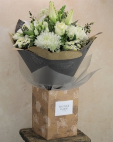 The 'Classic Whites' Box Bouquet Sympathy