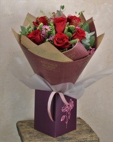 The 'Half Dozen' Box Bouquet Birthday