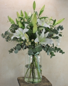 The 'White Lily' Vase Sympathy